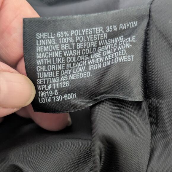 East 5th Women's Purple Gray Plaid Midi‎ Skirt with Liner Size 14 Petite - Picture 10 of 11